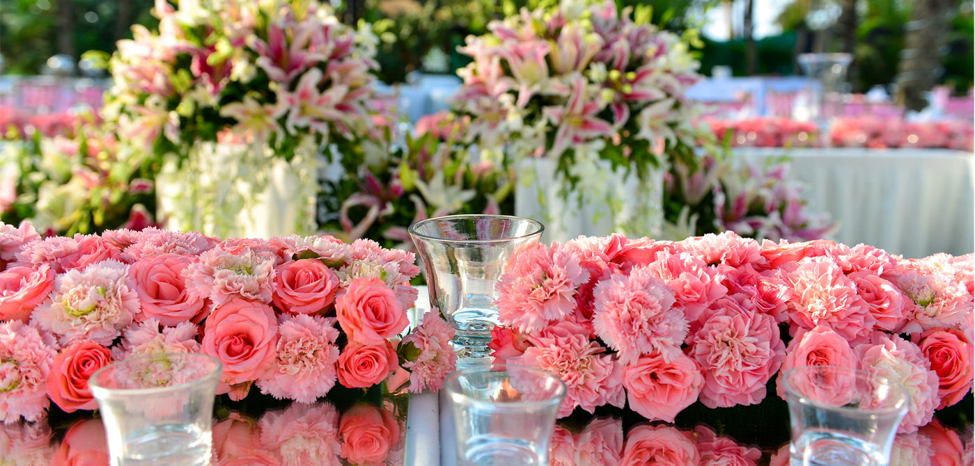 Wedding Table Flower Decoration